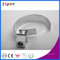 Fyeer Chrome Modern Crooked Wide Spout Waterfall Wash Basin Faucet Water Mixer Tap Wasserhahn